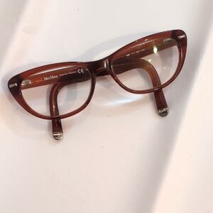 MaxMara MM 1111 Chestnut Cat-Eye Glasses